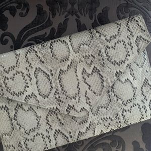 Snakeskin Print Envelope w/ Optional Strap